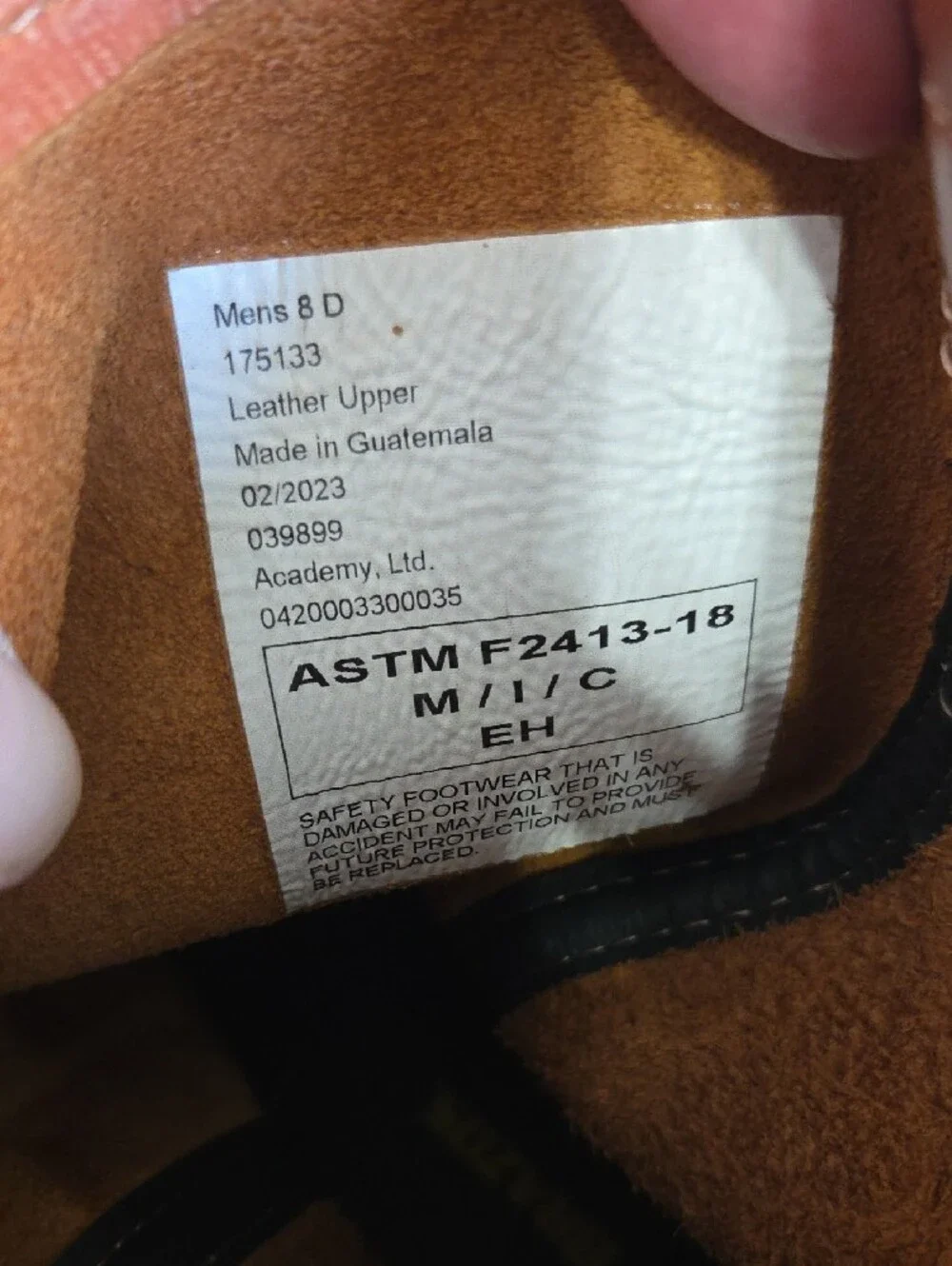 Men's Brown Leather Steel-Toe Work Boots